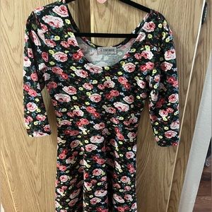 Long sleeve floral dress